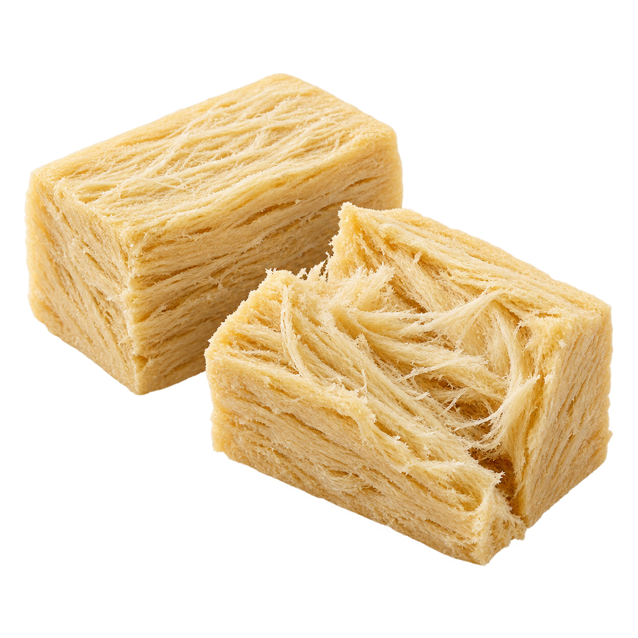 Delicate strands inside traditional soan papdi